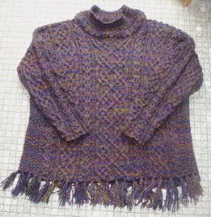 meine Abwandlung des St. Bridgid; gestrickt aus handgesponnener Merino